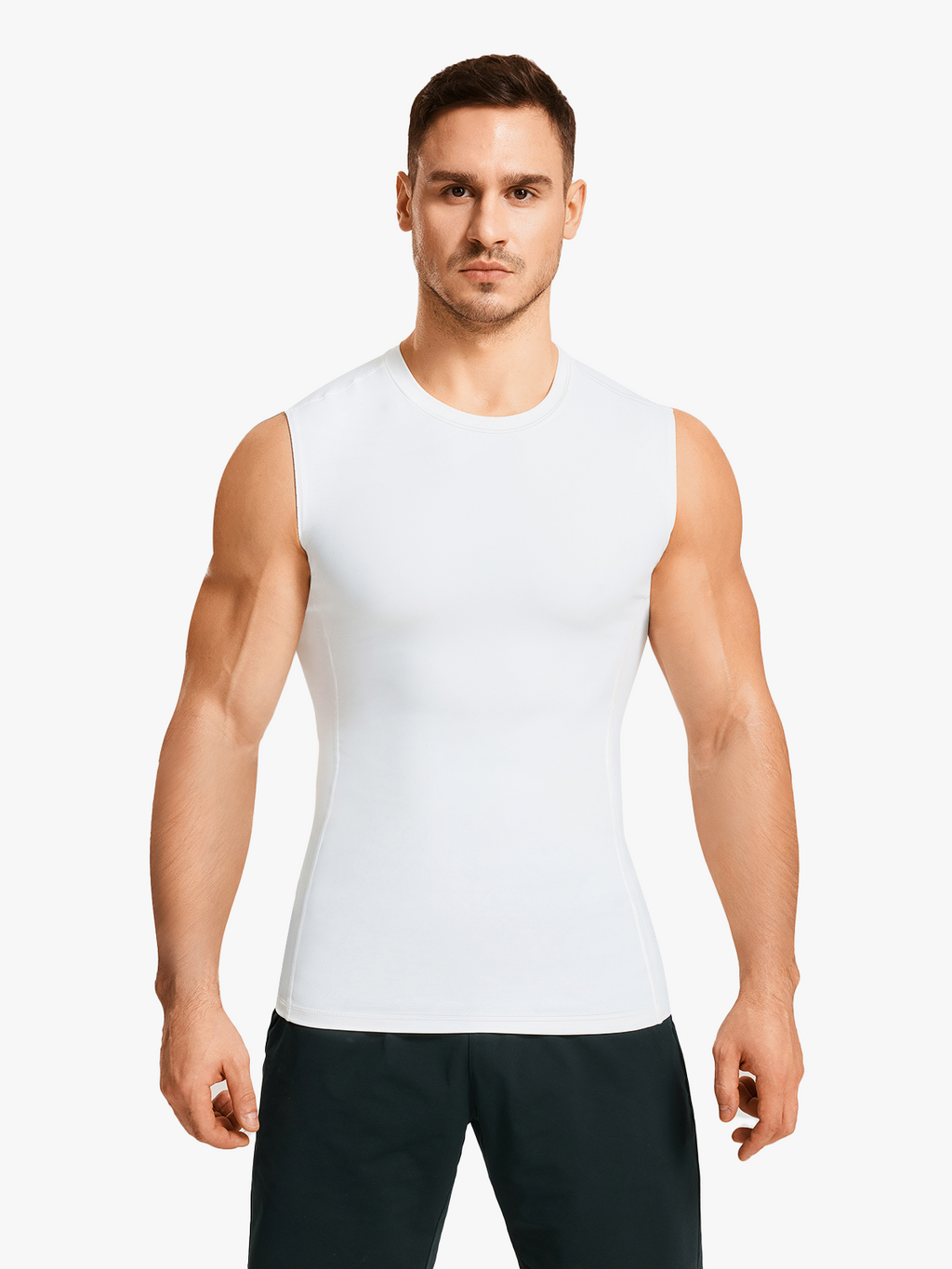 Men's Crew Neck Compression Tank Top