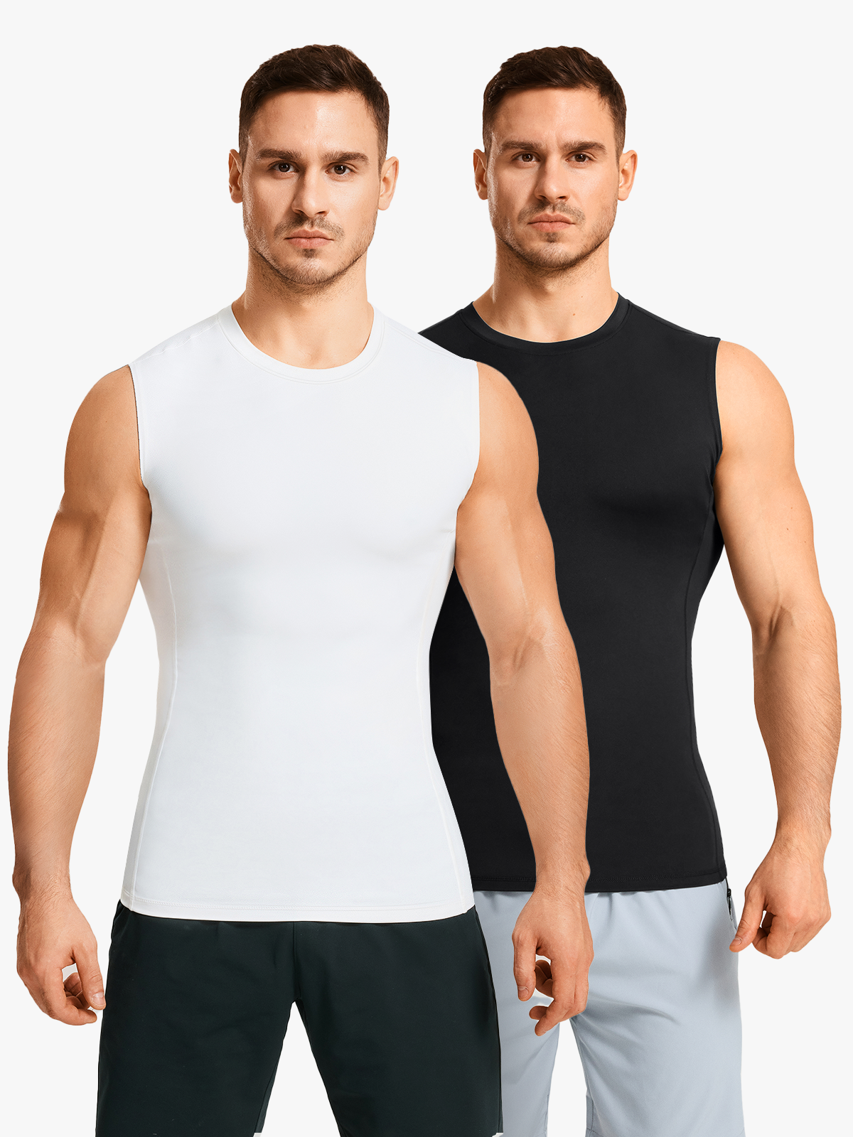 Men's Crew Neck Compression Tank Top