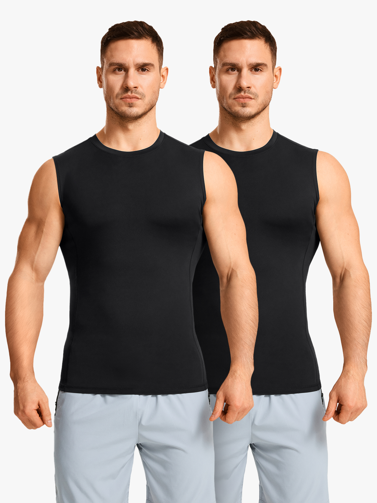 Men's Crew Neck Compression Tank Top