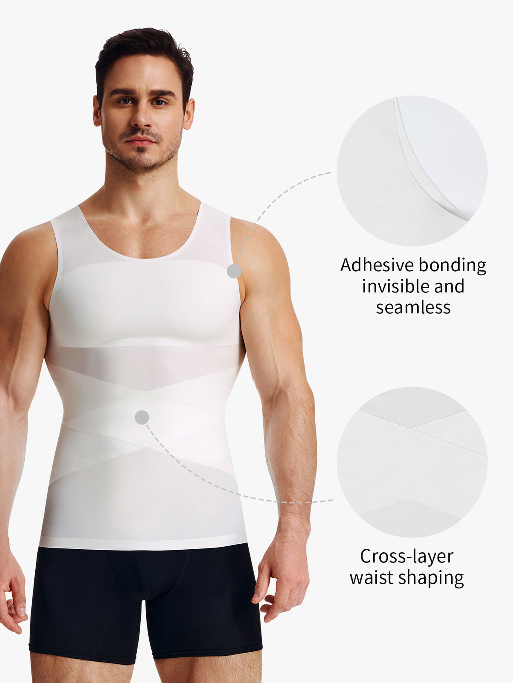 【50%OFF】Men's Seamless Breathable Tummy Control Tank Top
