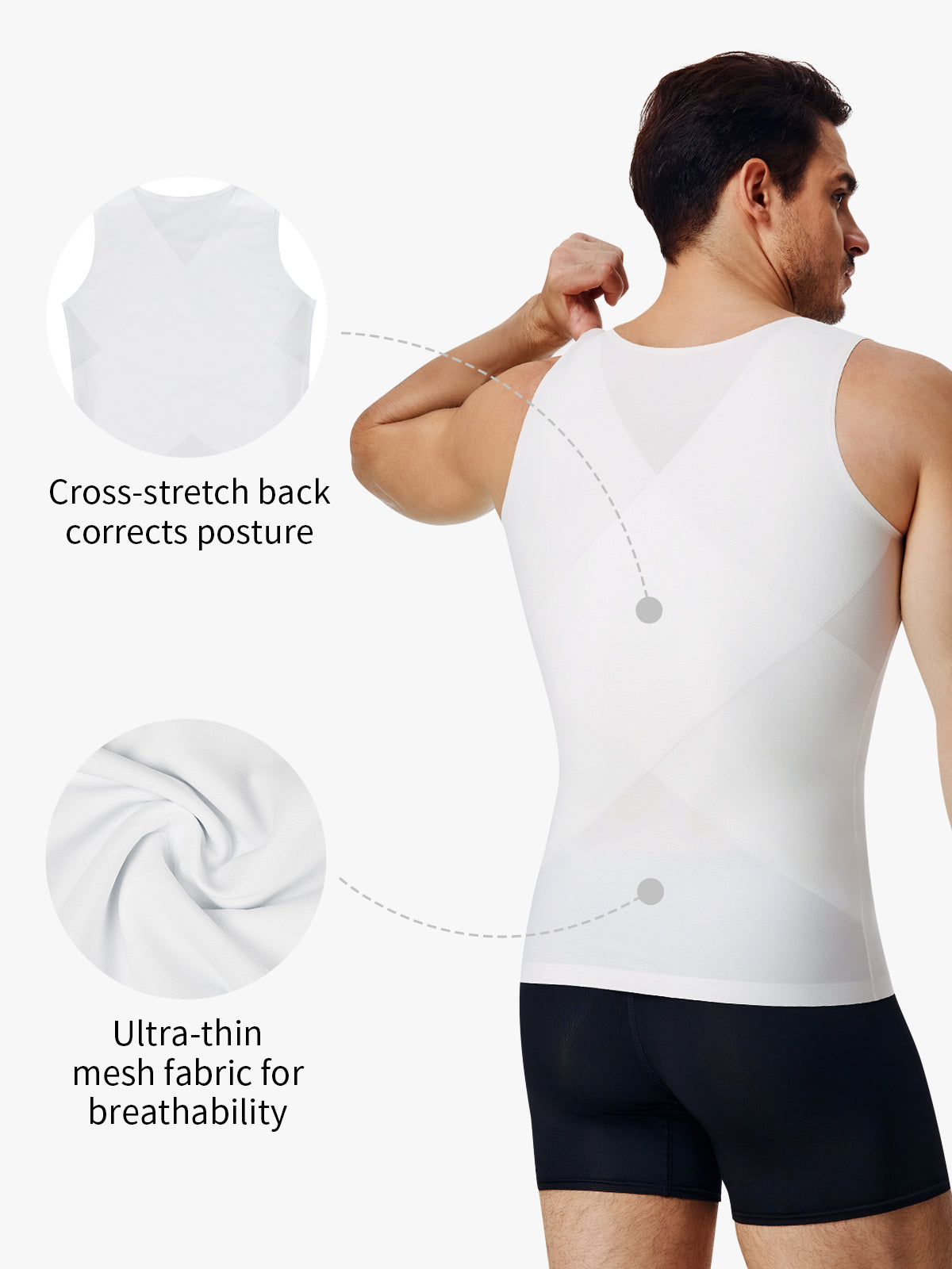 【50%OFF】Men's Seamless Breathable Tummy Control Tank Top