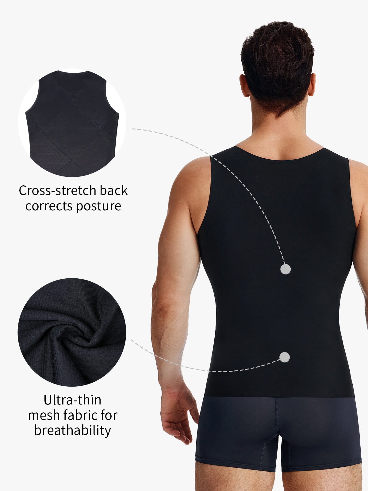 【50%OFF】Men's Seamless Breathable Tummy Control Tank Top