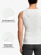 Ribbed Breathable Round Neck Tank Top