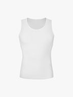 Ribbed Breathable Round Neck Tank Top