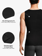 Ribbed Breathable Round Neck Tank Top