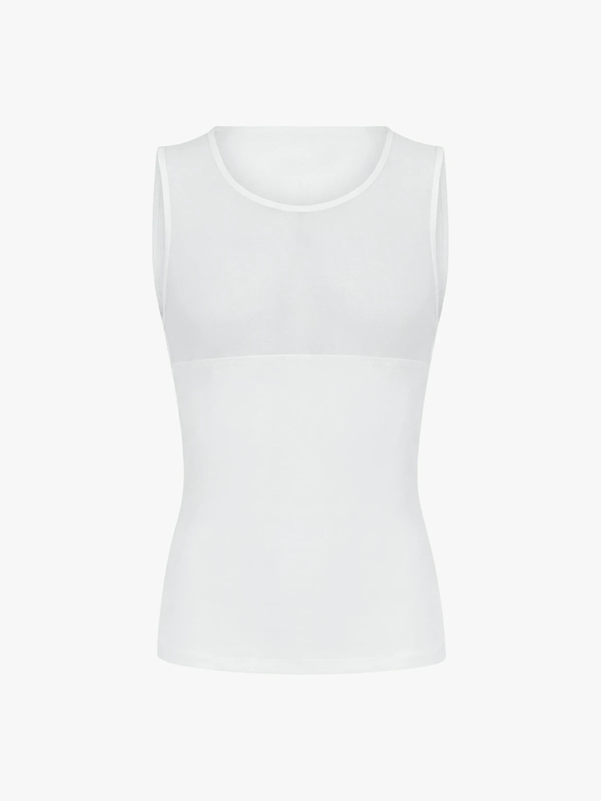 Men's Sleeveless Compression Shirt Tummy Control Mesh Tank Top Body Shaper Vest