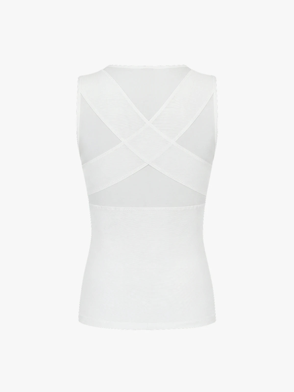 Men's Sleeveless Compression Shirt Tummy Control Mesh Tank Top Body Shaper Vest