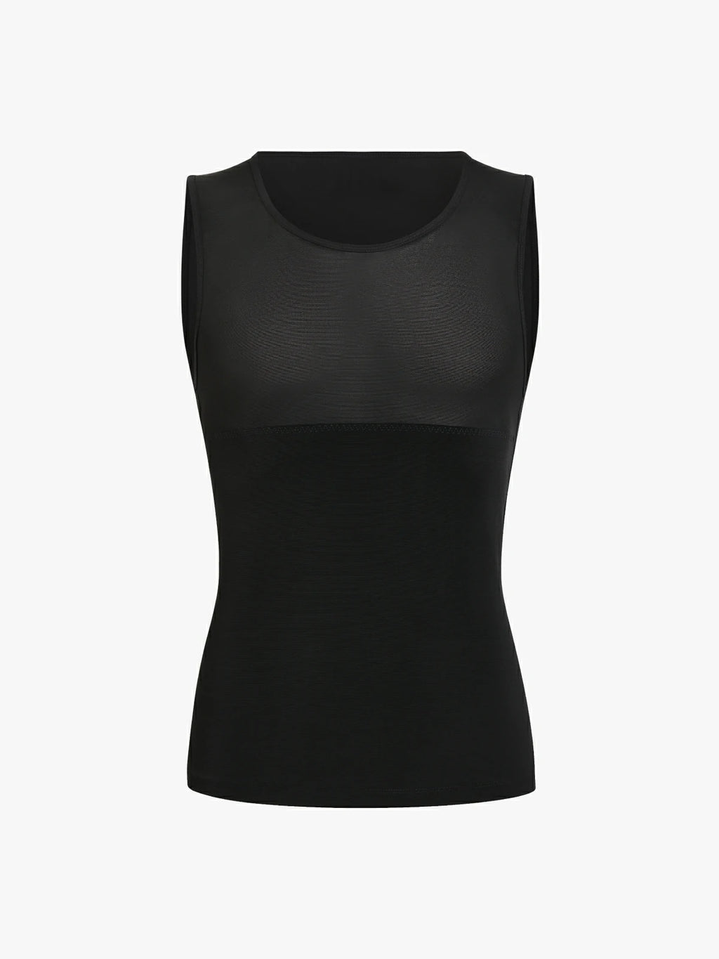 Men's Sleeveless Compression Shirt Tummy Control Mesh Tank Top Body Shaper Vest