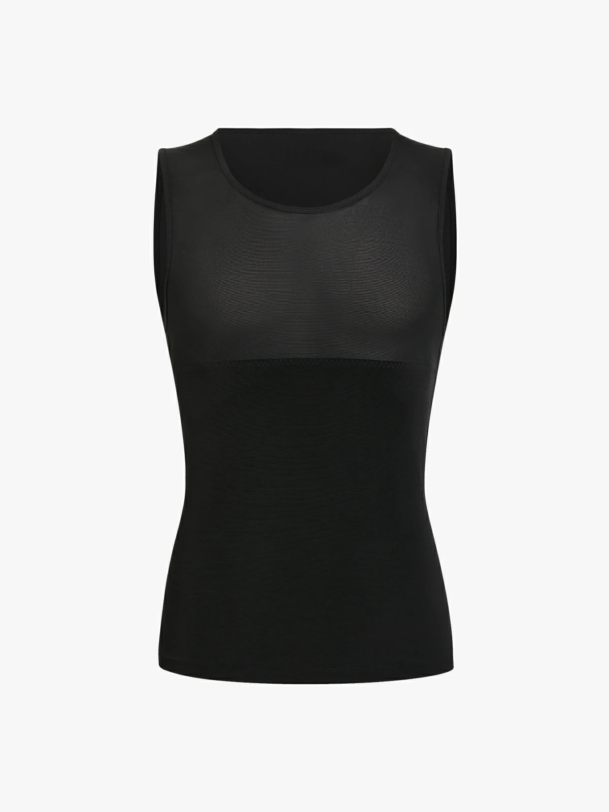 Men's Sleeveless Compression Shirt Tummy Control Mesh Tank Top Body Shaper Vest