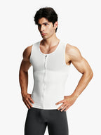 Mesh Zipper Compression Tank Top for Men