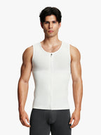 Mesh Zipper Compression Tank Top for Men
