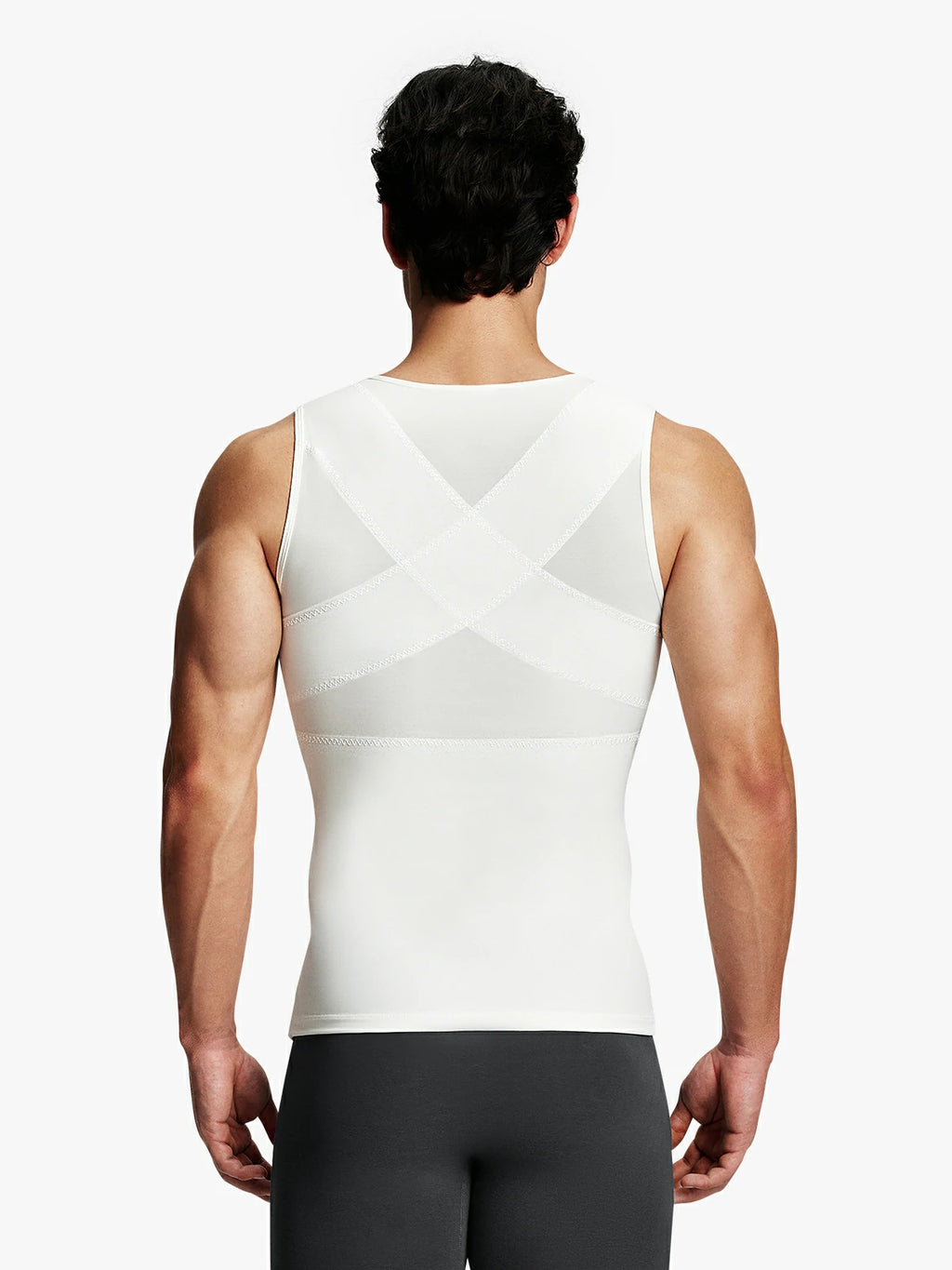 Mesh Zipper Compression Tank Top for Men