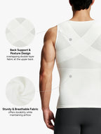 Mesh Zipper Compression Tank Top for Men