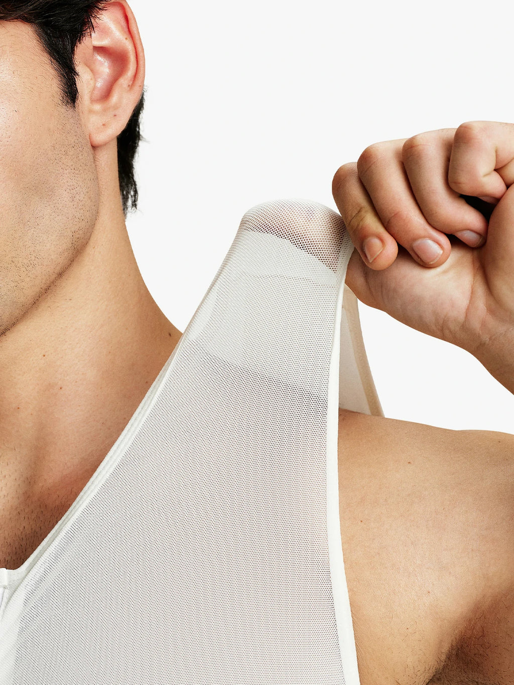 Mesh Zipper Compression Tank Top for Men