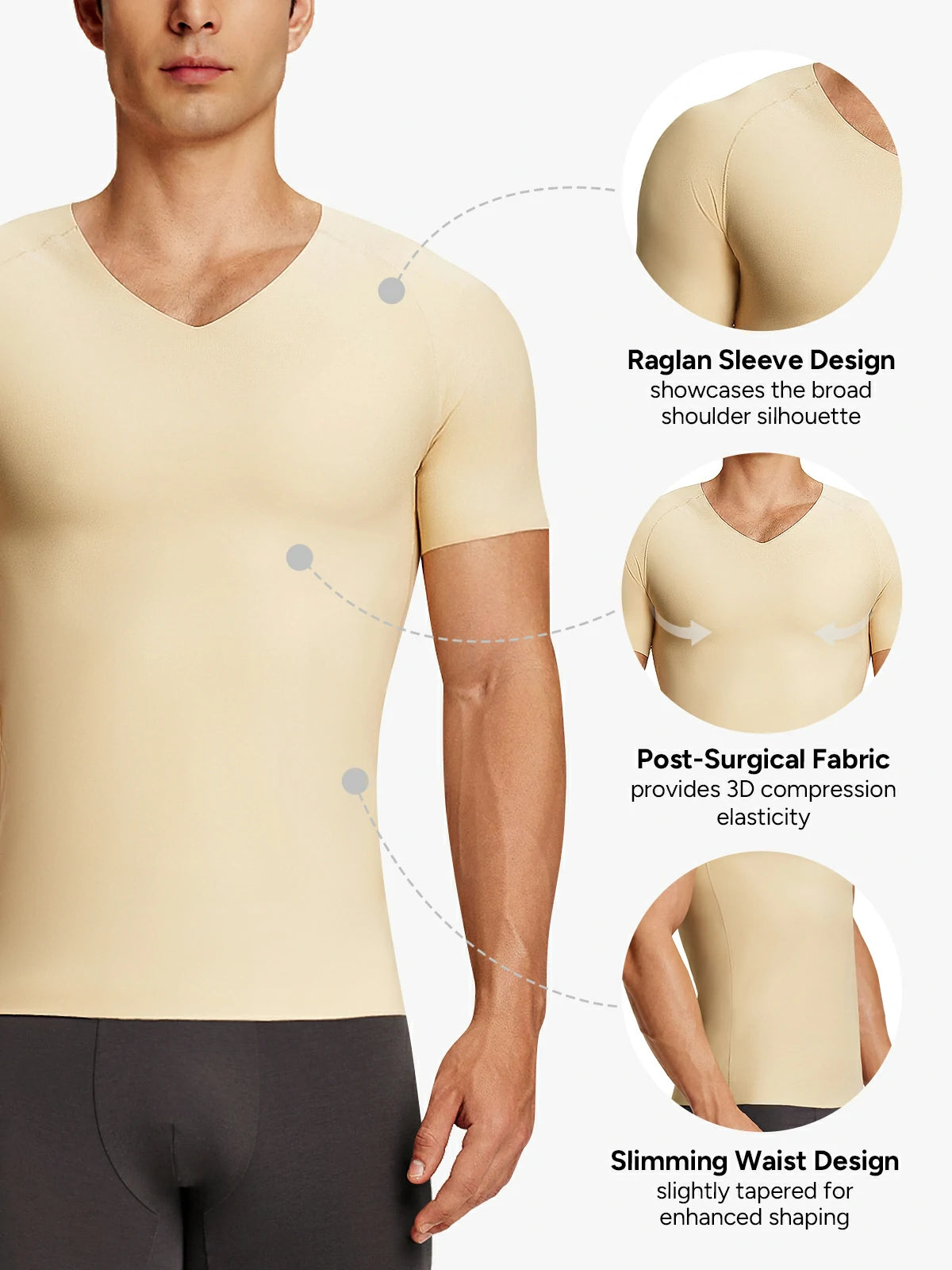 【50%OFF】Men's V-Neck Elastic Comfort Compression Tank Top