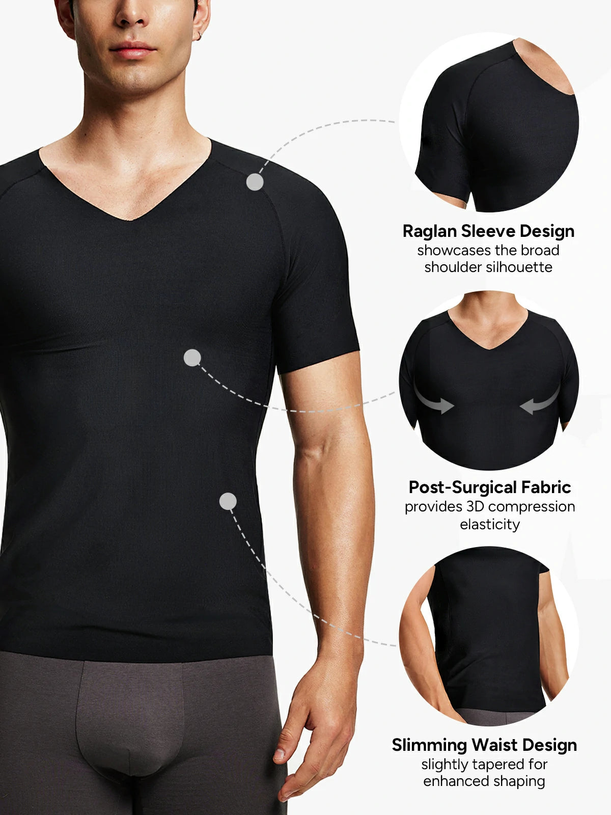 【50%OFF】Men's V-Neck Elastic Comfort Compression Tank Top