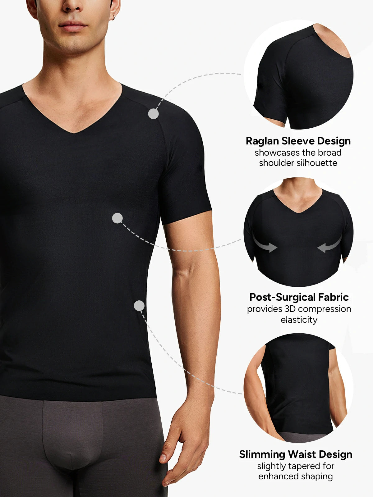 【50%OFF】Men's V-Neck Elastic Comfort Compression Tank Top