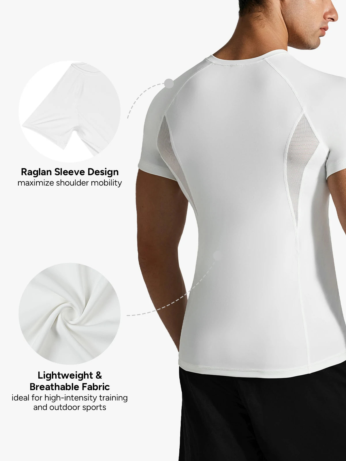 Lightweight Mesh Patch Top for Men