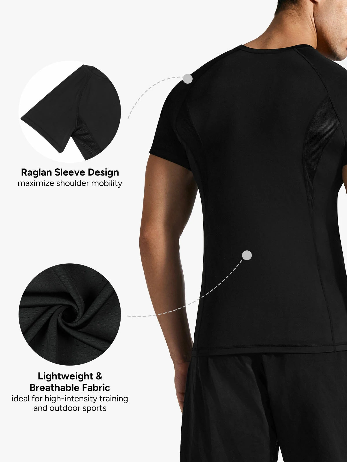 Lightweight Mesh Patch Top for Men