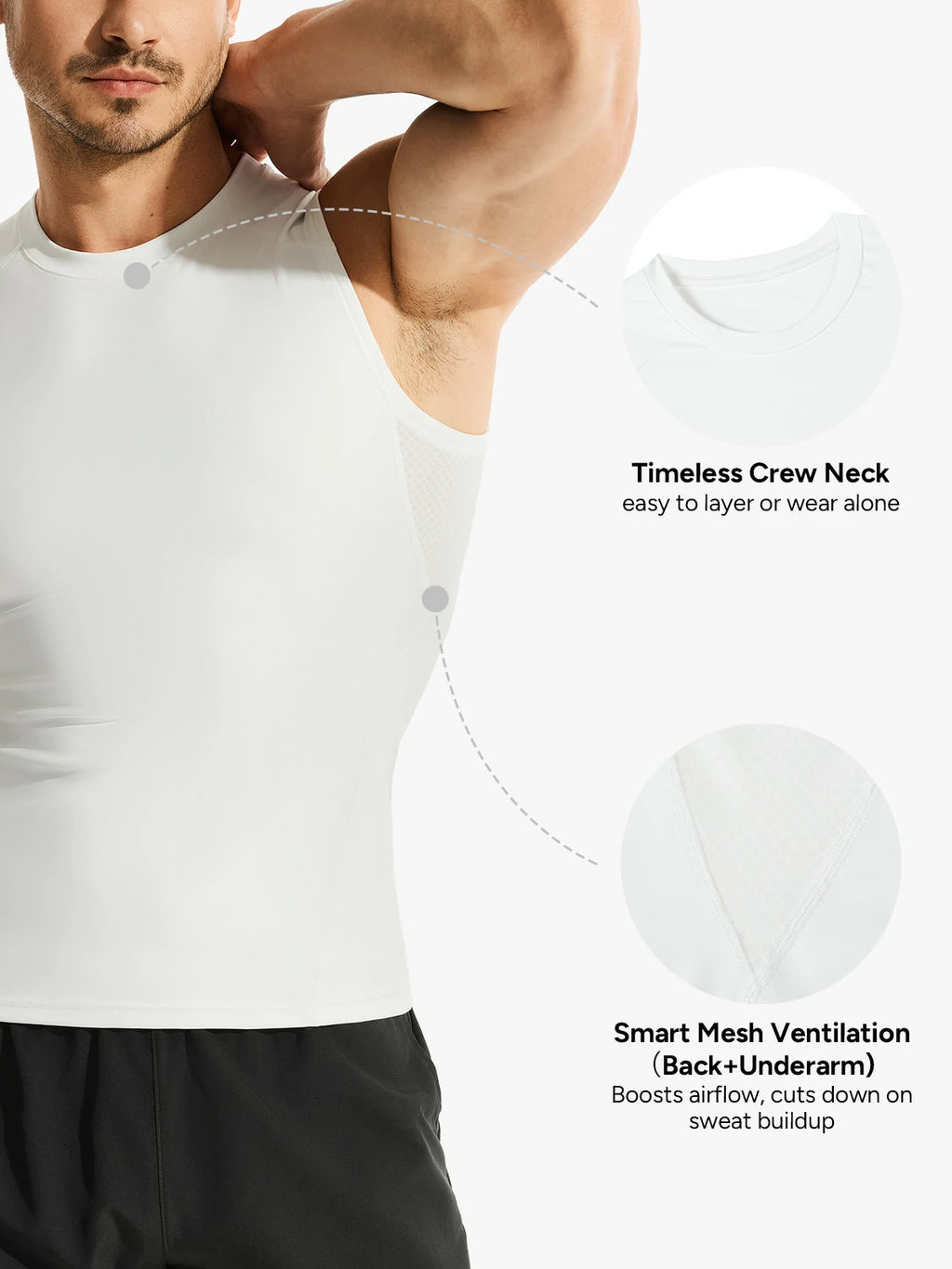 Breathable Comfort Compression Tank Top for Men
