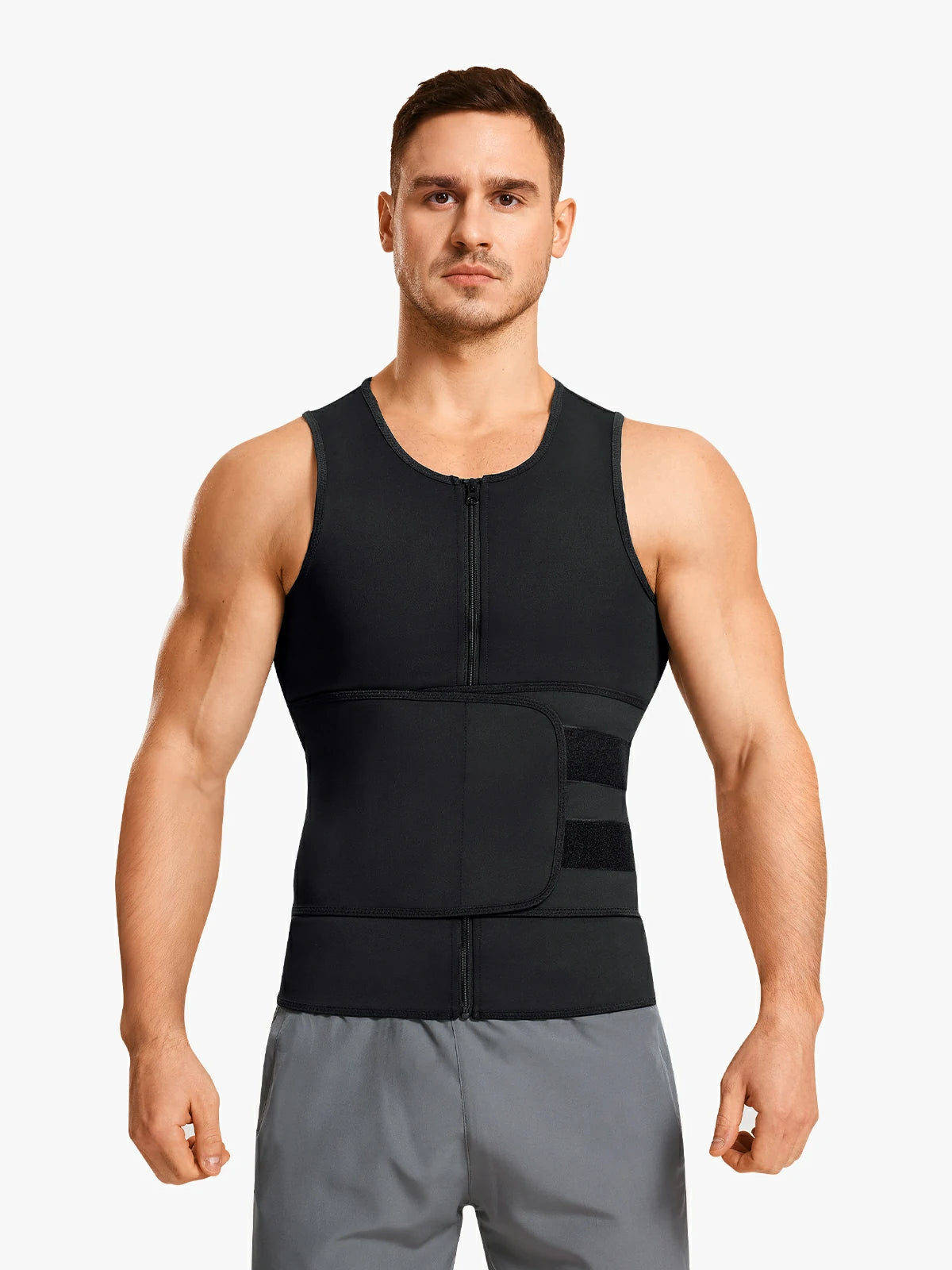 Men’s Zipper Sweat-Boosting Sauna Vest Main image