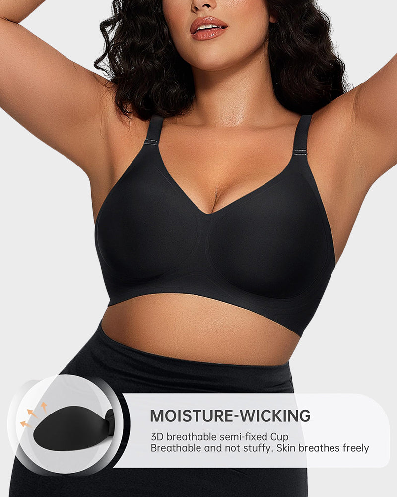 Seamless Soft Comfort Jelly Strip Wireless Bra Secondary image