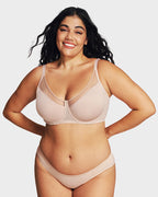 Breathable Mesh Minimizer Support Bra