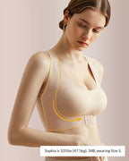 Wireless Cross-Back Posture Bra with Front Closure（2pcs）