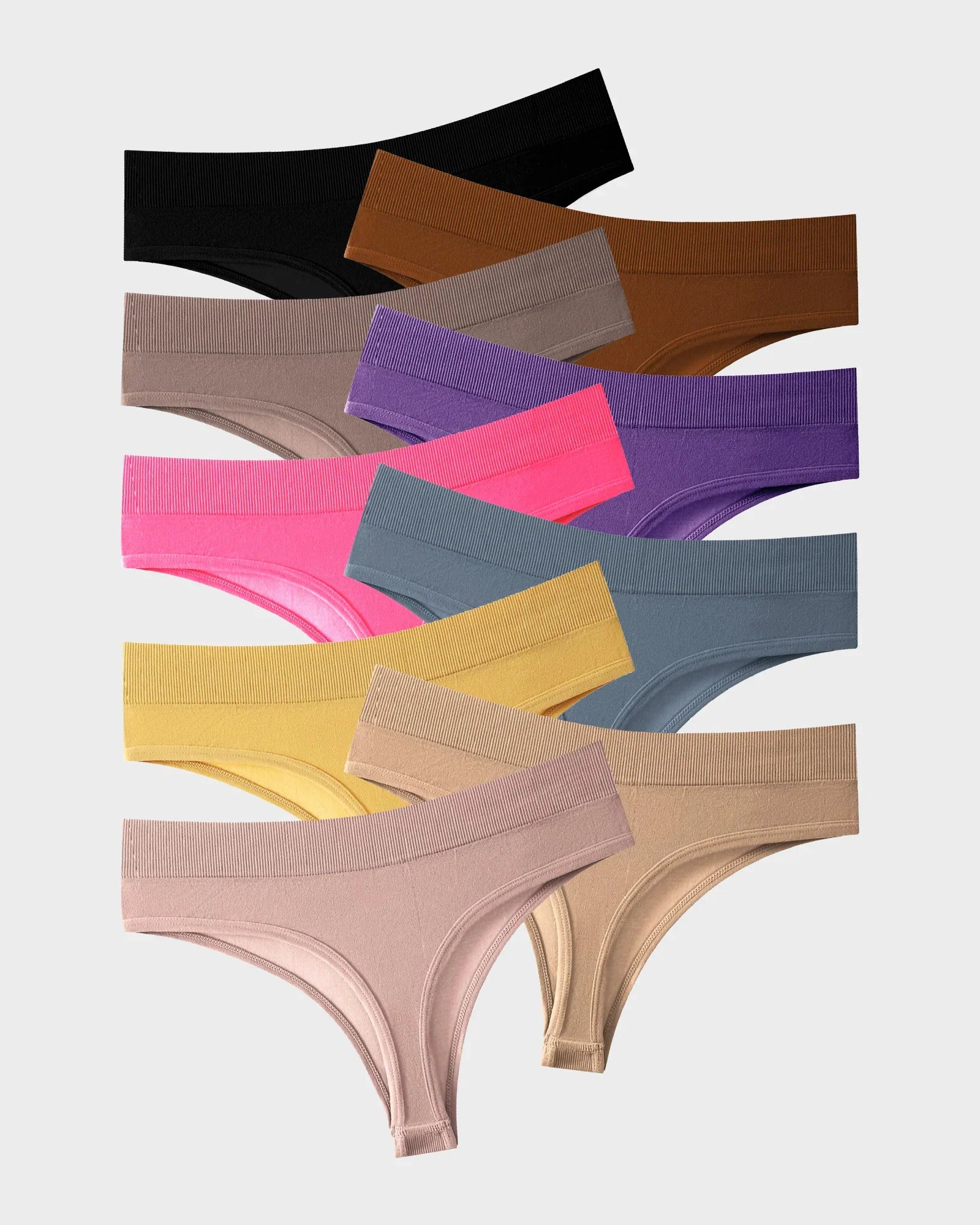 Comfort Seamless Sport Thong Panties (9 Pack) Main image