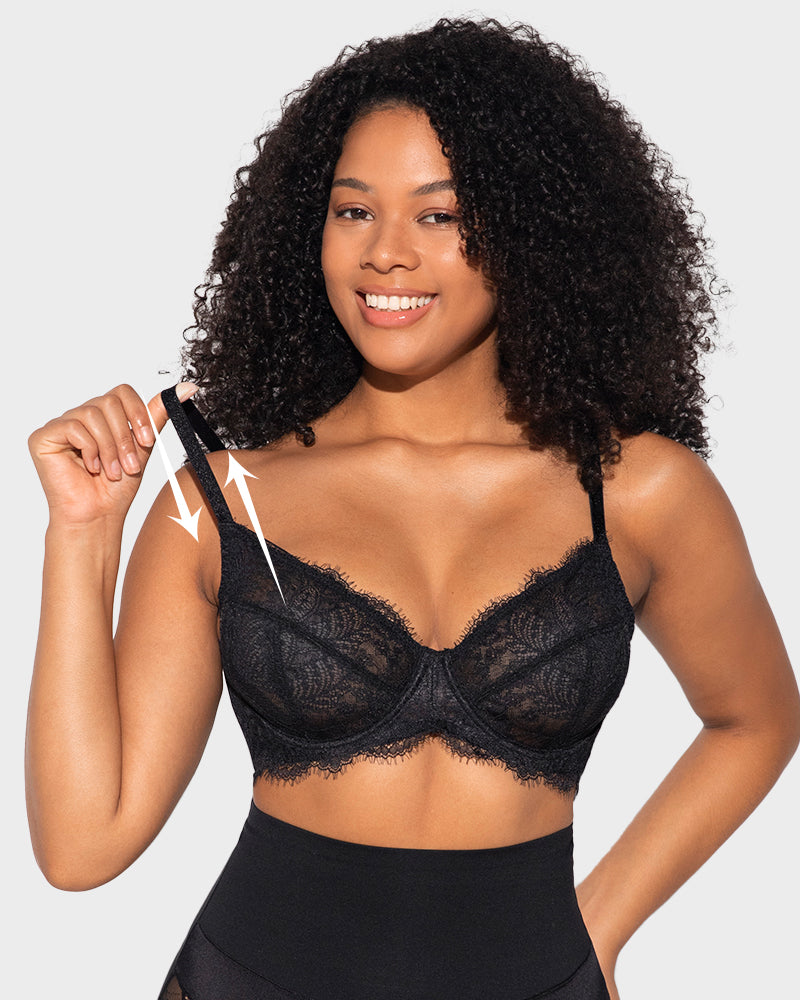 Ultra-Light Lace Underwire Push-Up Bra Secondary image