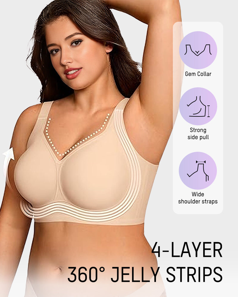 Seamless Wireless Full Coverage Jelly Comfort Bra
