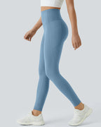 High Waisted Butt Lifting Tummy Control Side Pocket Shaping Training Leggings