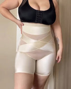 Crossover Bandage High Waist Hip-Lifting Shorts