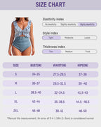 Flirty V-Neck One-Piece Swimsuit