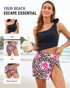 Floral One-Shoulder Cut-Out Swimdress