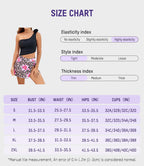 Floral One-Shoulder Cut-Out Swimdress