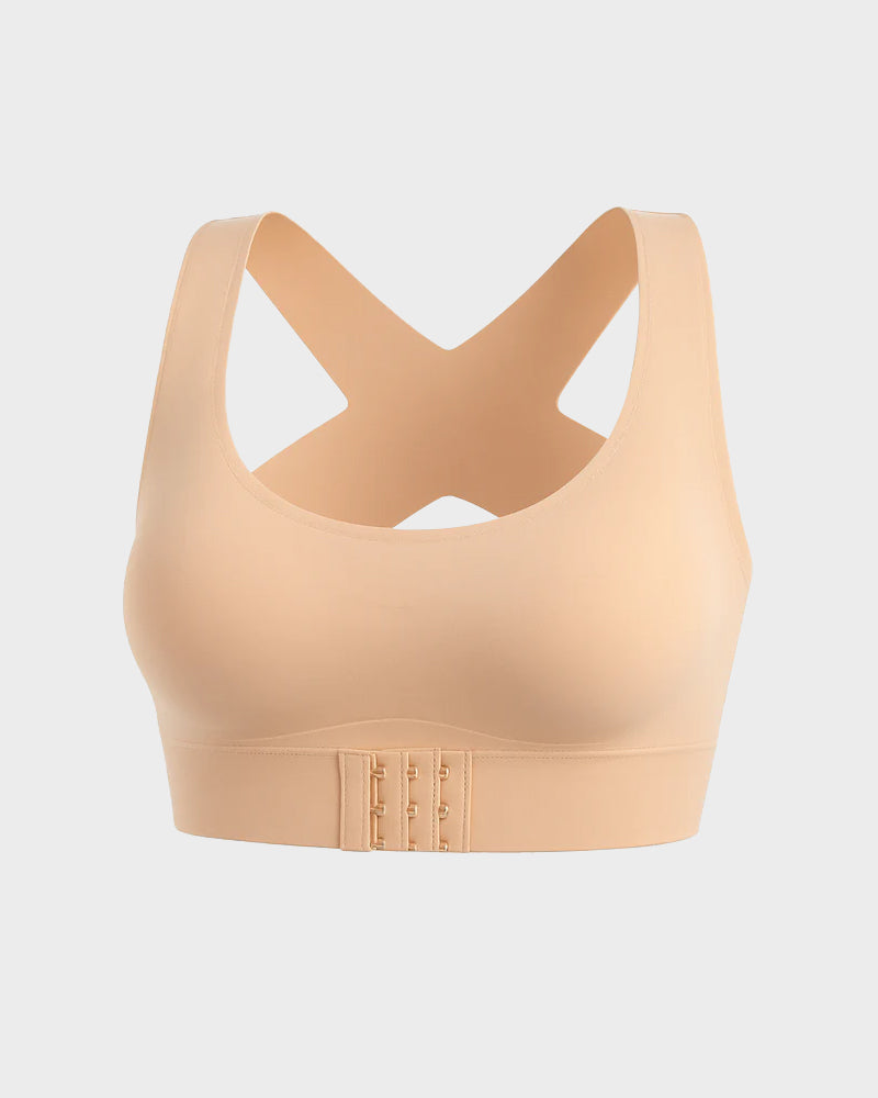 Wireless Cross-Back Posture Bra with Front Closure（2pcs）