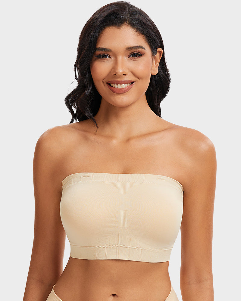 Full-Coverage Seamless Bandeau Bra Main image