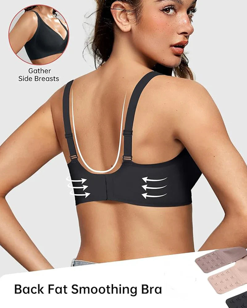 Seamless Deep V Push-Up Wireless Bra Secondary image