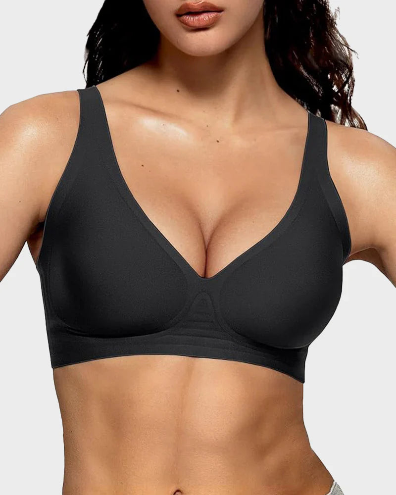 Seamless Deep V Push-Up Wireless Bra Main image