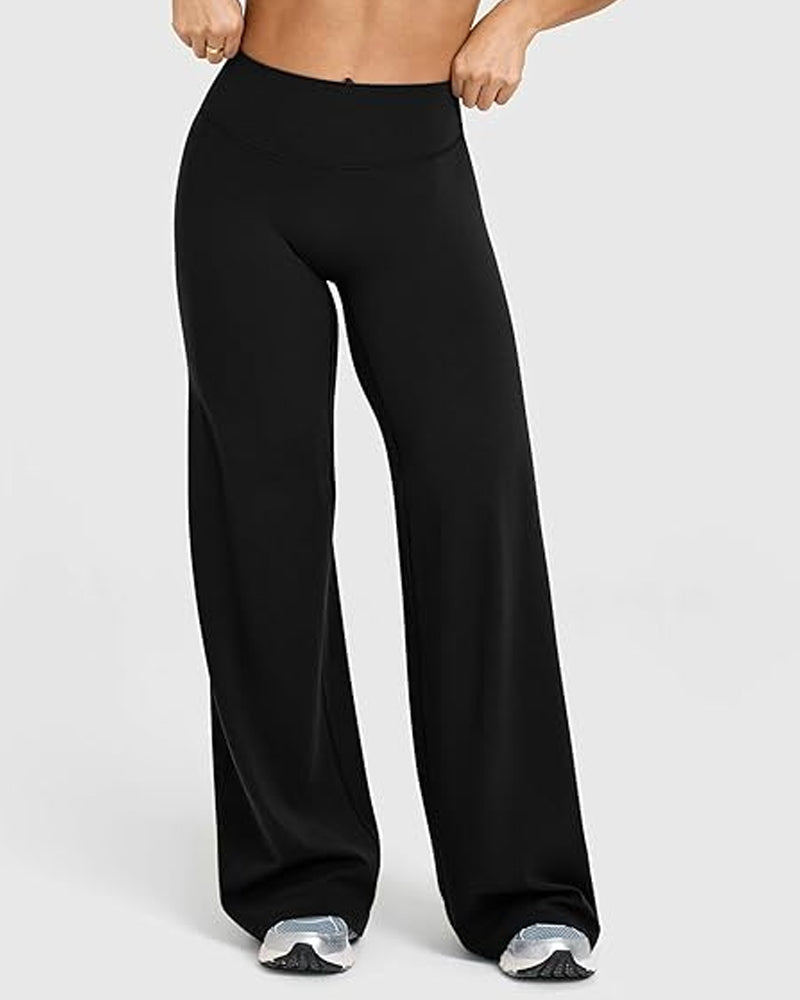 High Waist Stretch Casual Soft Straight Leg Bottoms Secondary image
