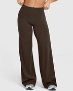 High Waist Stretch Casual Soft Straight Leg Bottoms