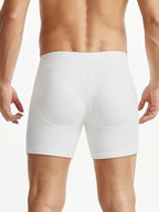 Mid-Waist Mesh Boxers Panties With Removable Butt Pads For Men