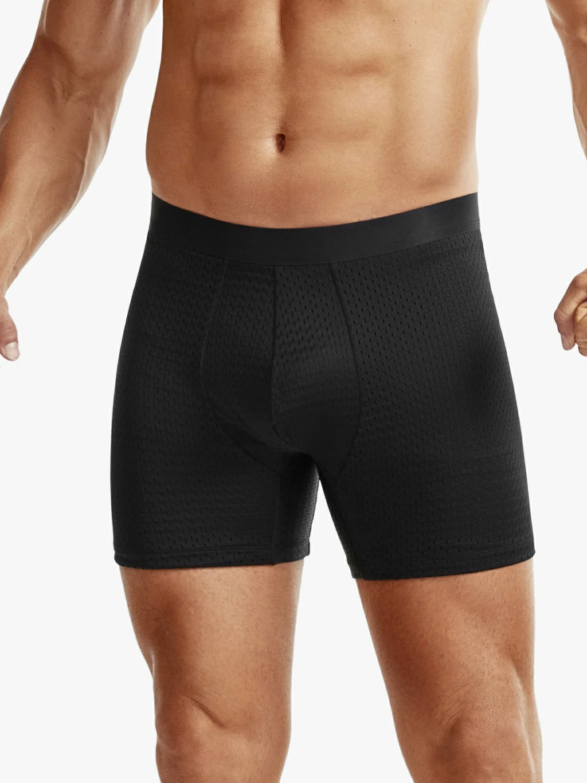 Mid-Waist Mesh Boxers Panties With Removable Butt Pads For Men Secondary image