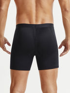 Mid-Waist Mesh Boxers Panties With Removable Butt Pads For Men