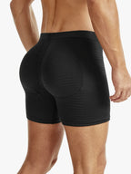 Mid-Waist Mesh Boxers Panties With Removable Butt Pads For Men