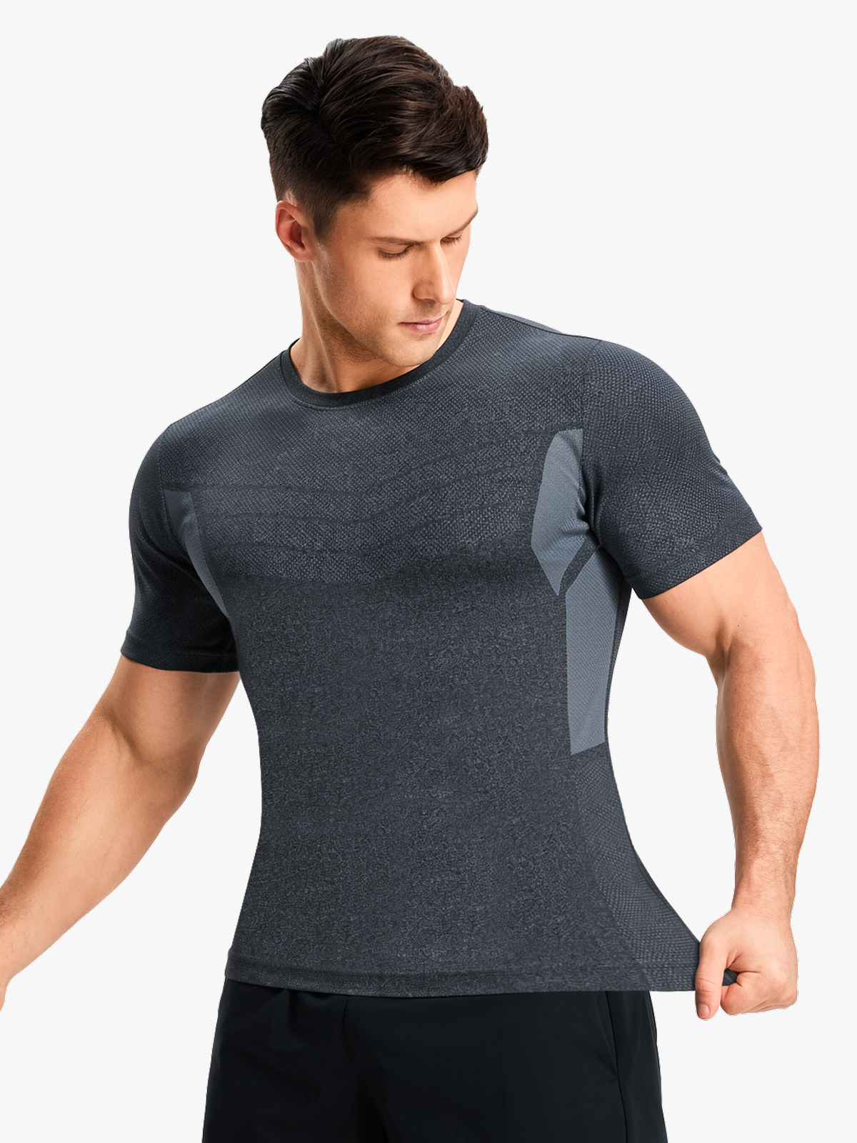 Quick Dry Breathable Workout Crew Neck Top for Men Secondary image