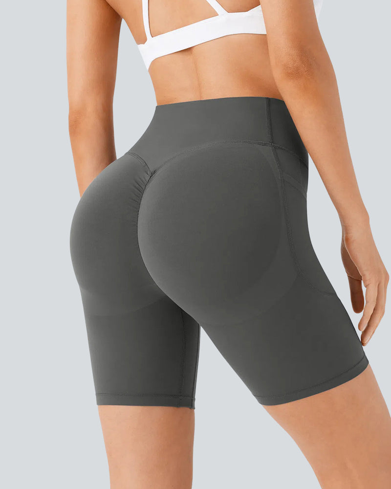 ⏳Limited-Time Offer🎉High Waisted Butt Lifting Tummy Control Side Pocket Shaping Training Shorts 7" Secondary image