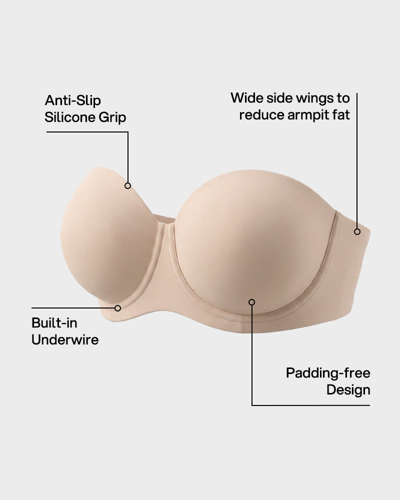 No-Slip Strapless Full Support Bra Secondary image