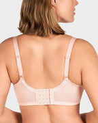 Plus-Size Pearl Shimmer Lace Minimizer Bra